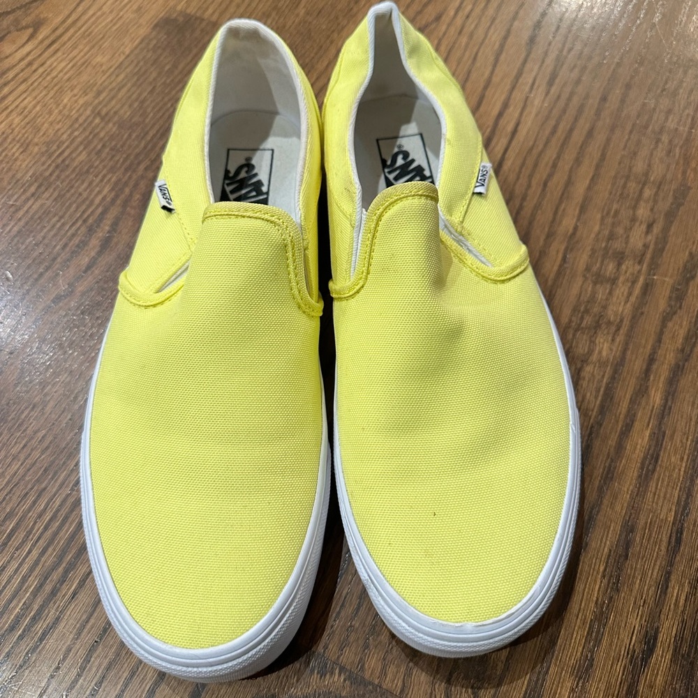Neon Yellow Vans Men’s size 9.5. Women’s Size 11